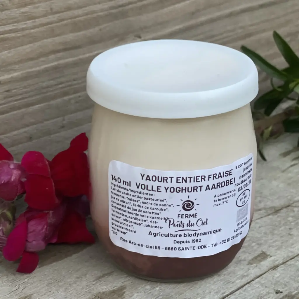 Yaourt entier fraise 140 ml