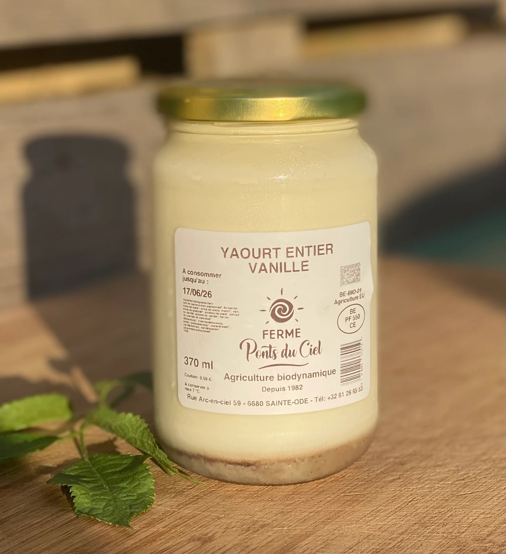 Yaourt entier vanille 370 ml