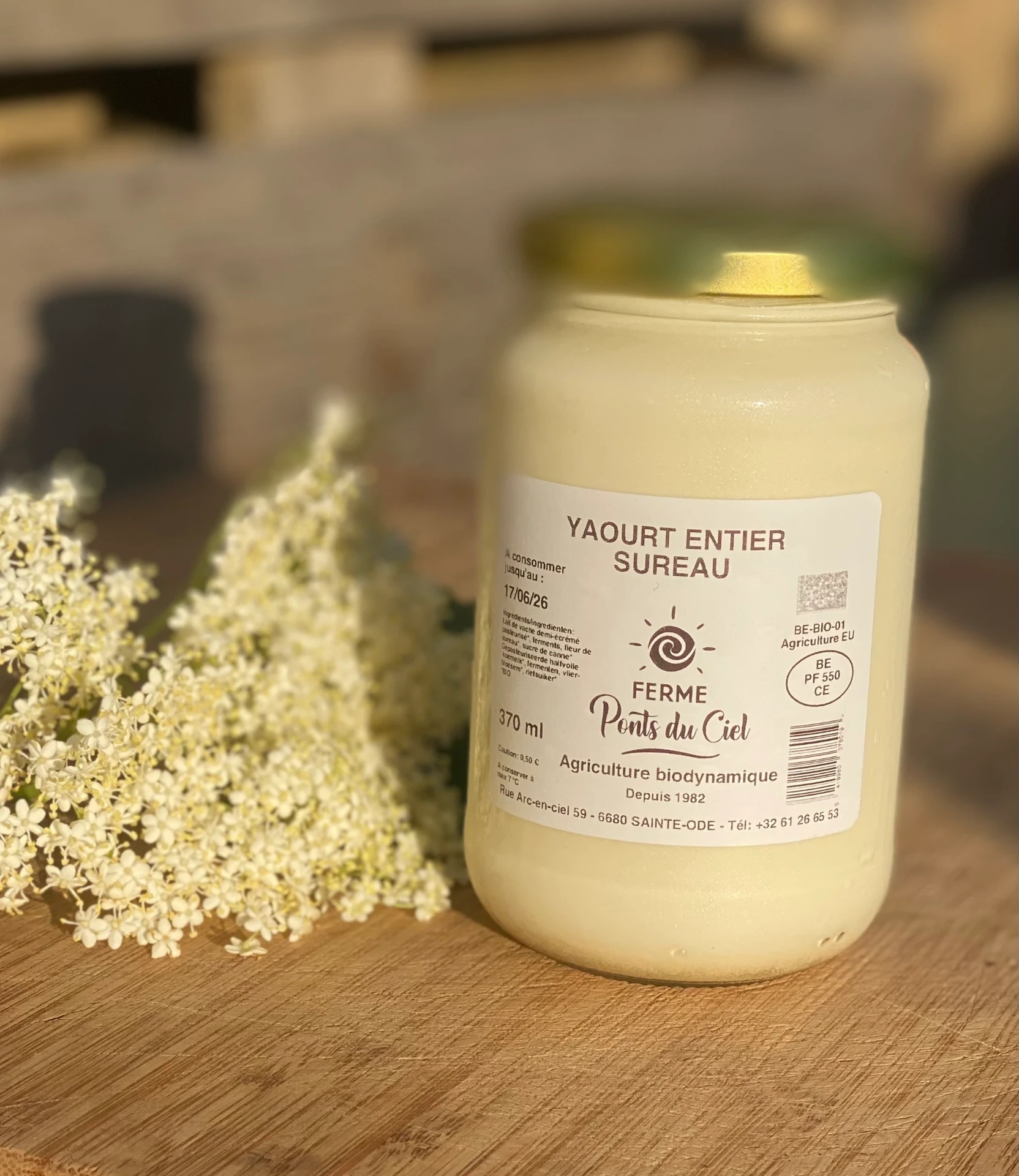 Yaourt entier sureau 370 ml