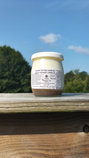 Yaourt entier vanille 140 ml